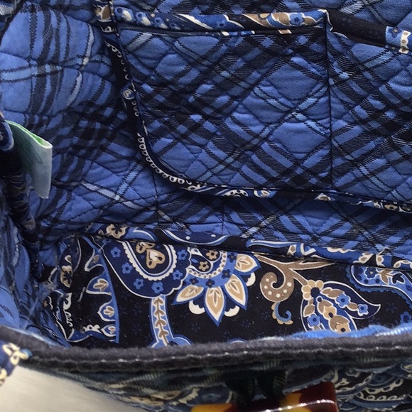 Vera Bradley Blue Floral Print Shoulder Bag & Wallet - Picture 6 of 12